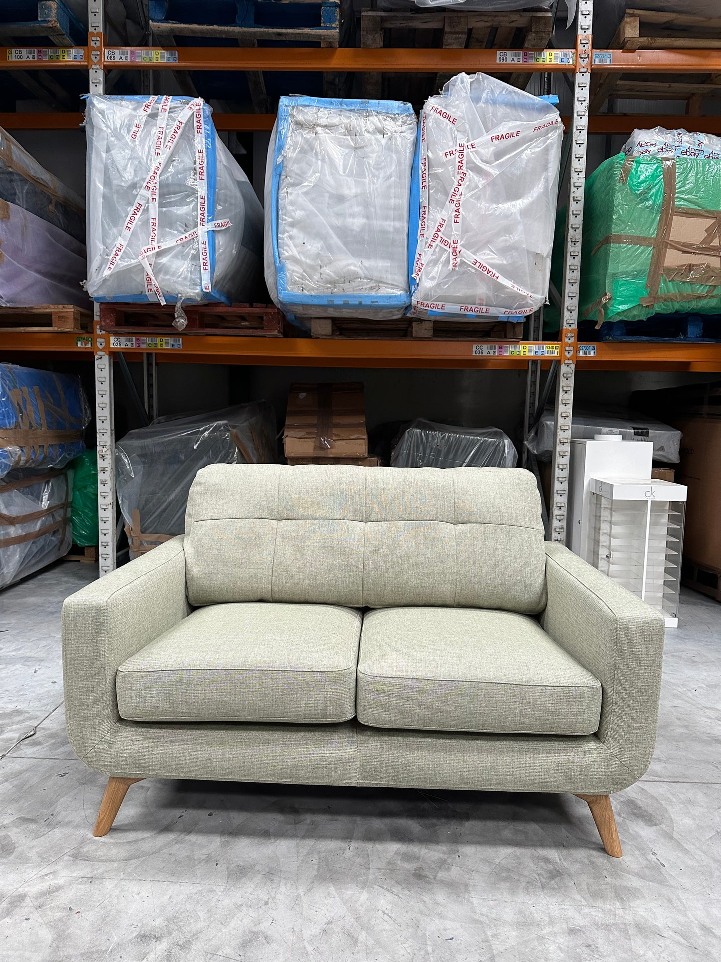 John Lewis Barbican Small 2 Seater Sofa Aquaclean Aston Green