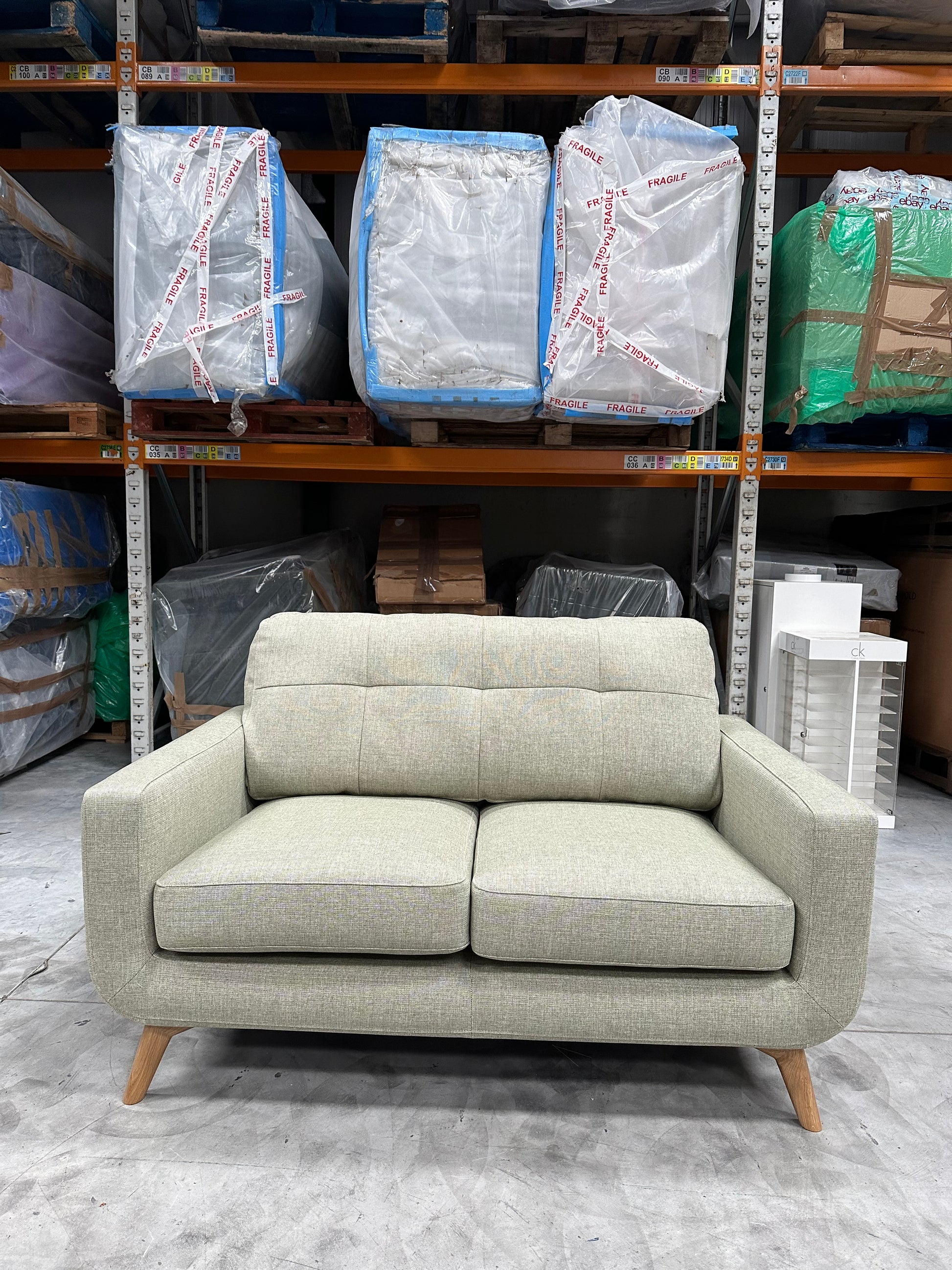 John Lewis Barbican Small 2 Seater Sofa Aquaclean Aston Green