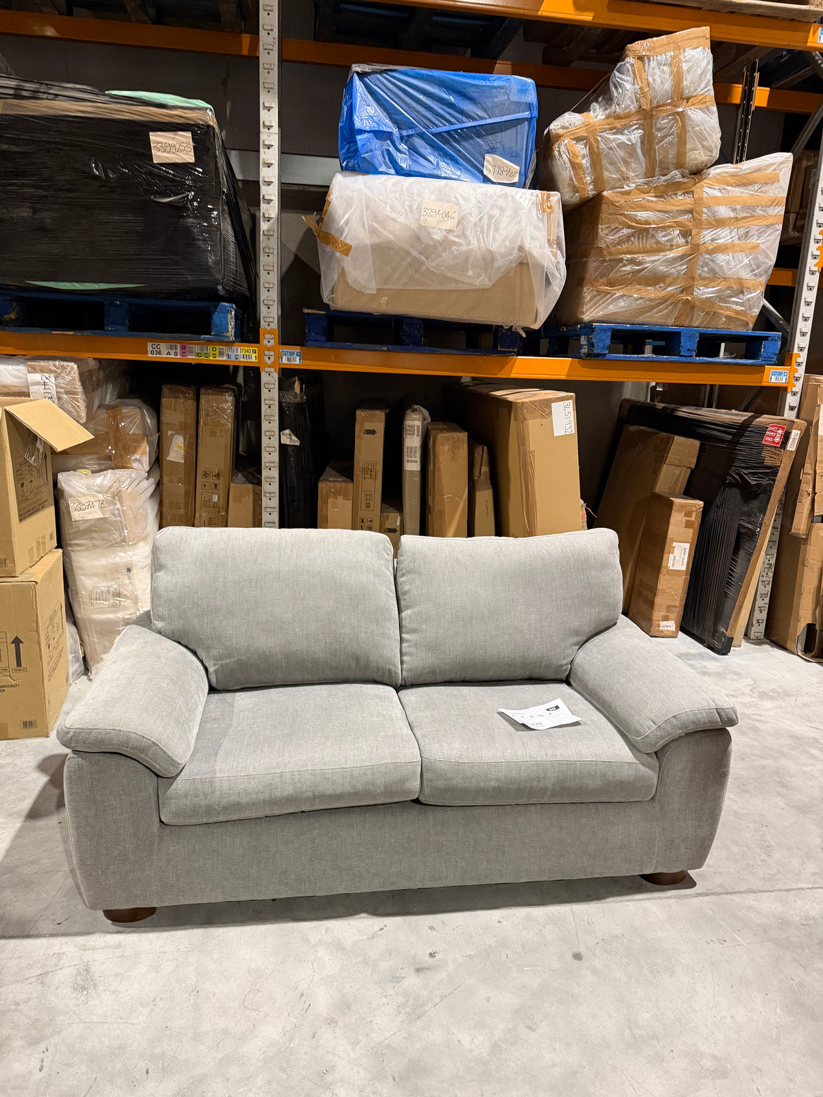 John Lewis Camden Medium 2 Seater Sofa Easy Clean Chenille Steel