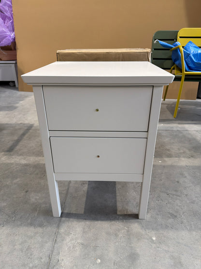 John Lewis  2 Drawer Bedside Storage Cabinet Linen Wilton