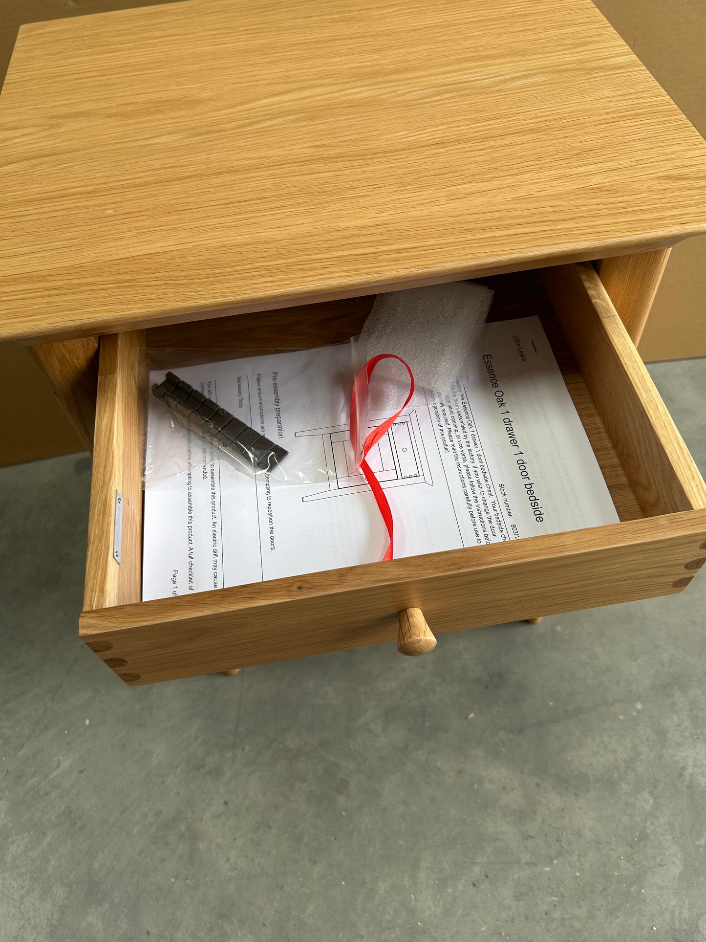 John Lewis Essence 1 Door Bedside Table