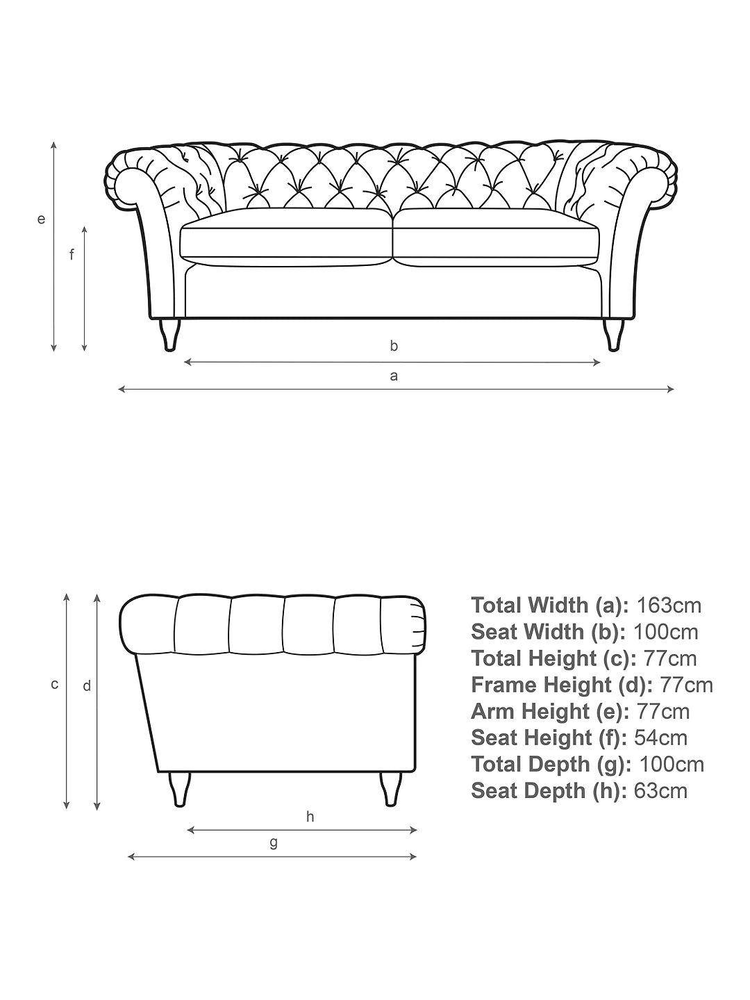 John Lewis Cromwell Small 2 Seater Sofa, Light Leg 22