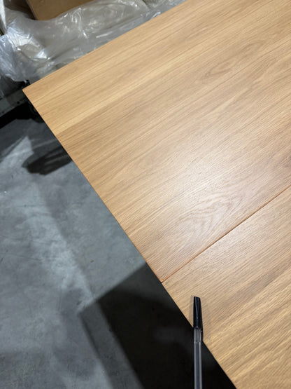 John Lewis Wilton 4-6 Seater Extending Dining Table, Linen Kitchen