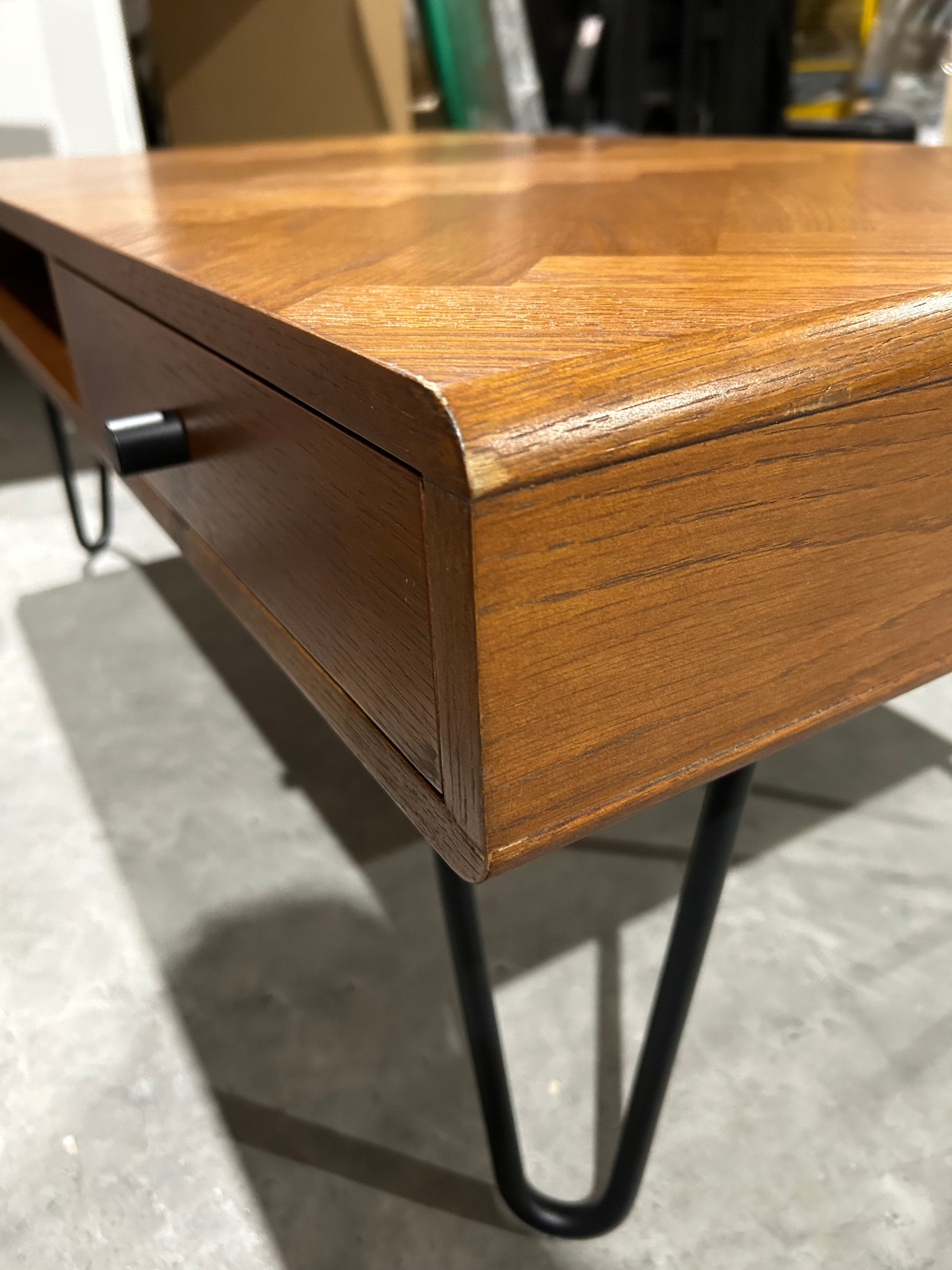 John Lewis Hairpin Coffee Table, Dark Oak