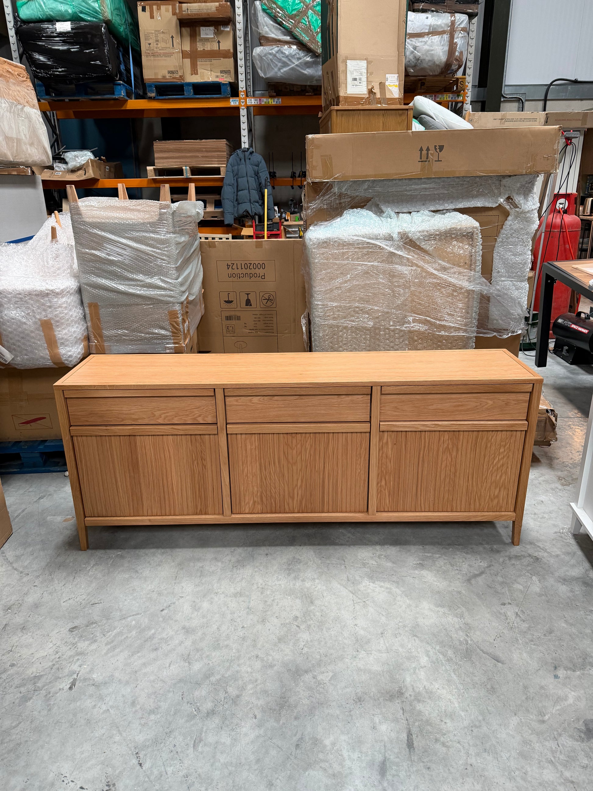 John Lewis Anders 3 Door, 3 Drawer Sideboard, Natural