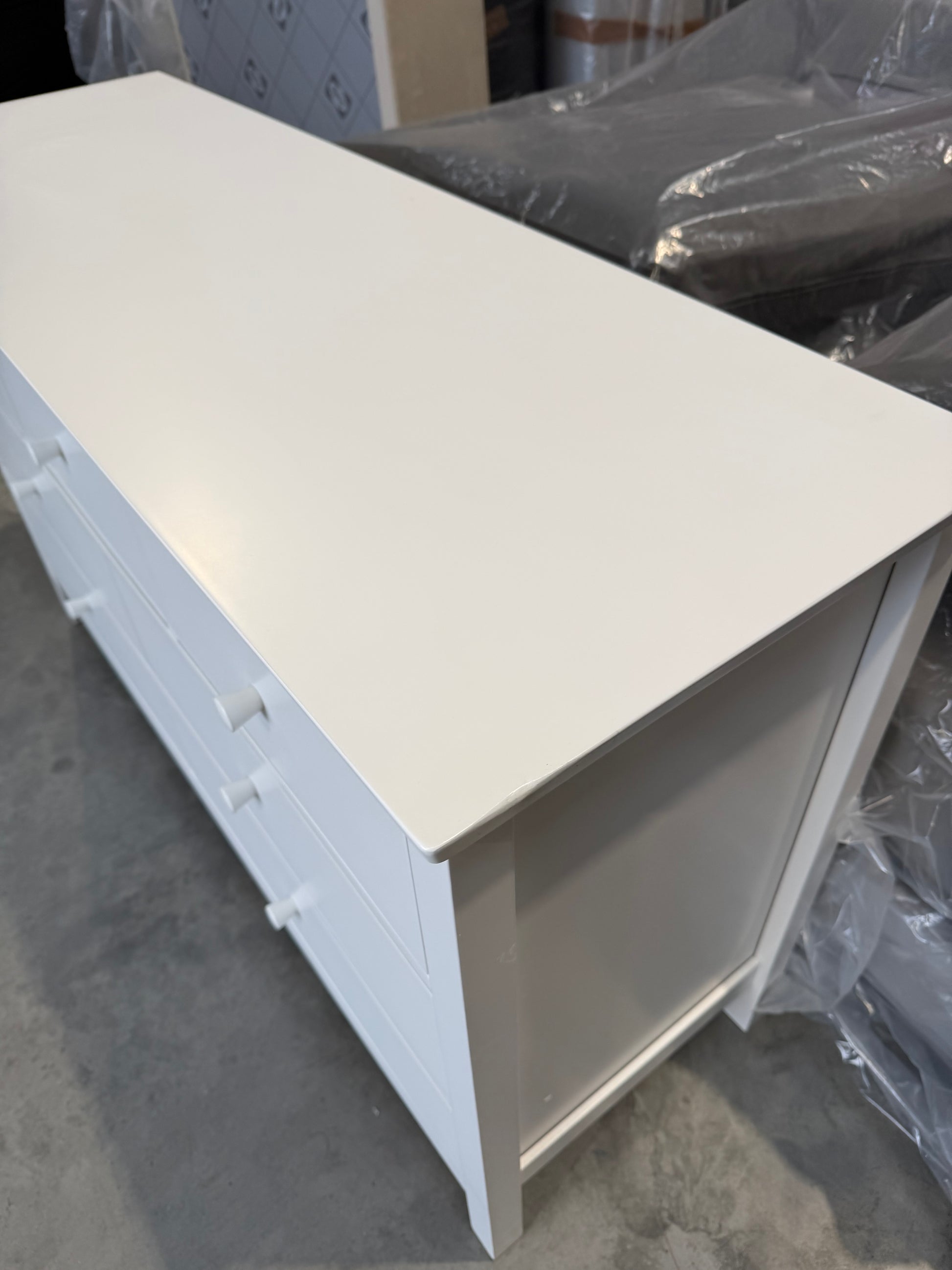 John Lewis Chest of Drawer White Wilton 7 Drawer Chest
