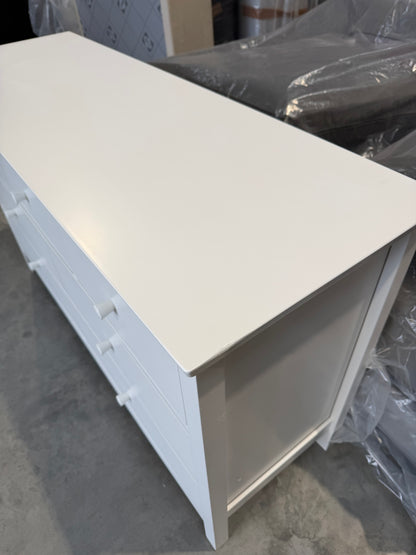 John Lewis Chest of Drawer White Wilton 7 Drawer Chest