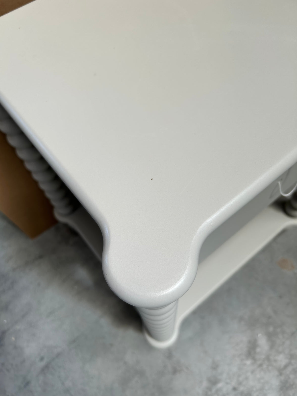 John Lewis Bobbin Grey 1 Drawer Bedside Table Nightstand Bedroom