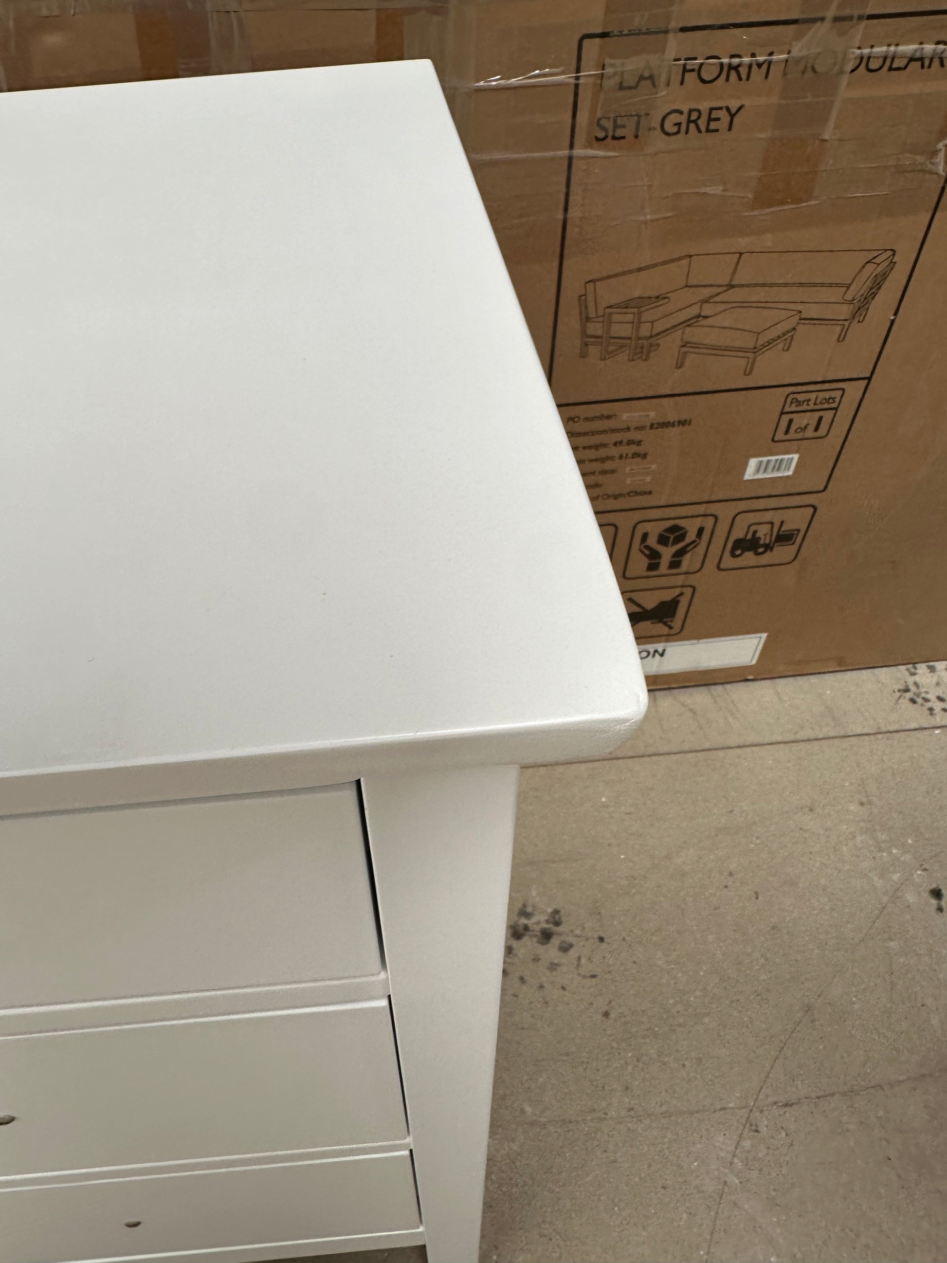 John Lewis Wilton Dressing Table White