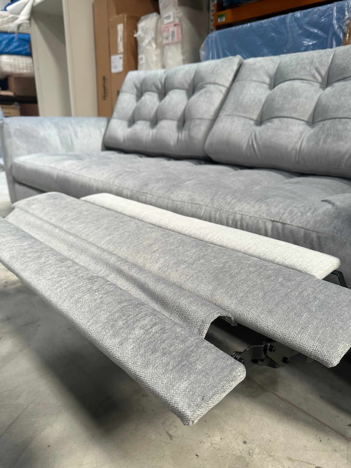 John Lewis Draper II Large Motion Sofa Easy Clean Ocean Blue