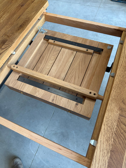 John Lewis Calia 8-10 Seater Extending Dining Table, Solid Oak