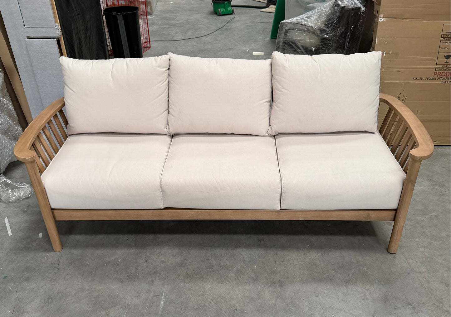 John Lewis Boardwalk 3-Seater Garden Sofa, FSC-Certified Acacia Wood Natural