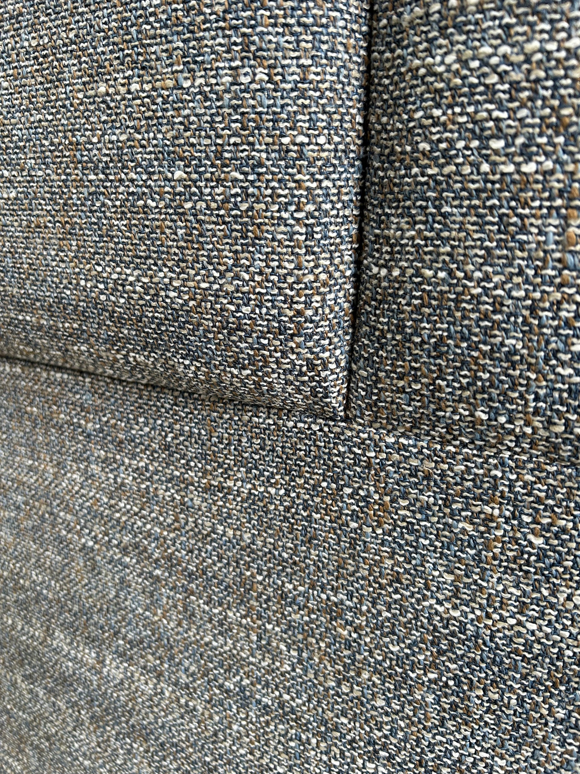 Vispring Viola Full Depth Upholstered Headboard Super King Size Boucle Sodalite