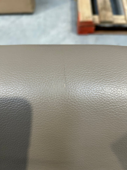 John Lewis Camden Leather Armchair, Dark Leg, Nature Putty