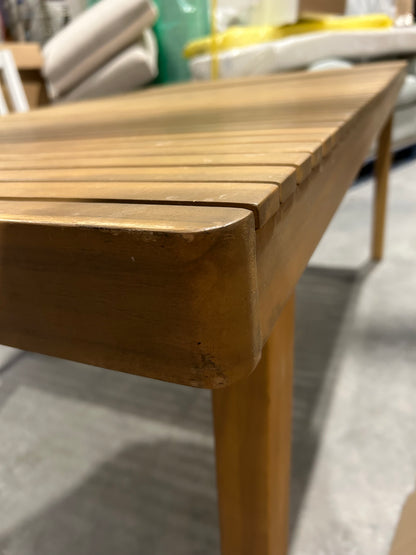 John Lewis Mona Rectangular Garden Dining Table, 175cm Natural