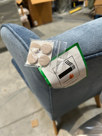 John Lewis Shaftesbury Armchair Aquaclean Titan Blue Parker Knoll