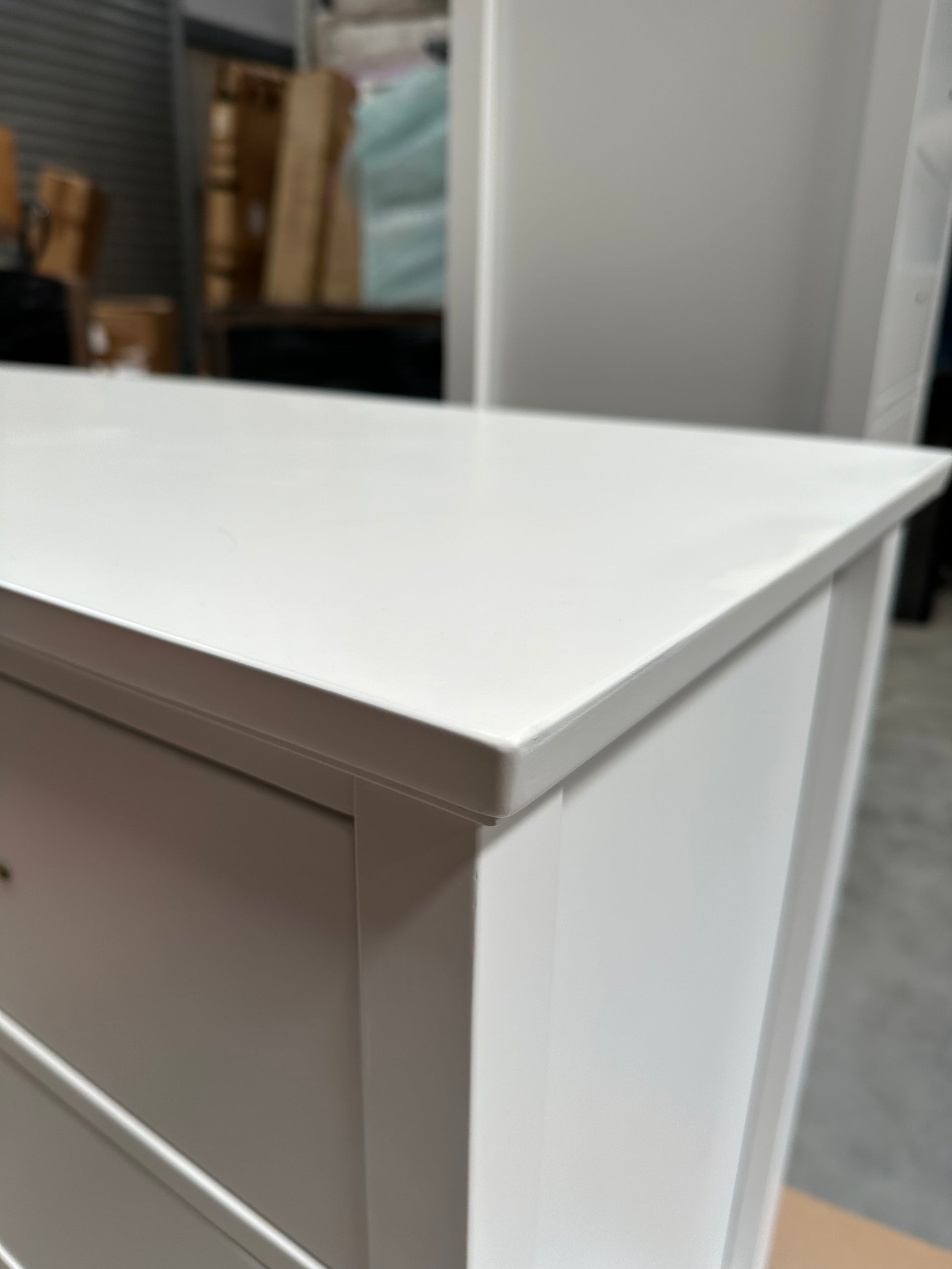 John Lewis Chest of Drawer White Wilton 7 Drawer Chest
