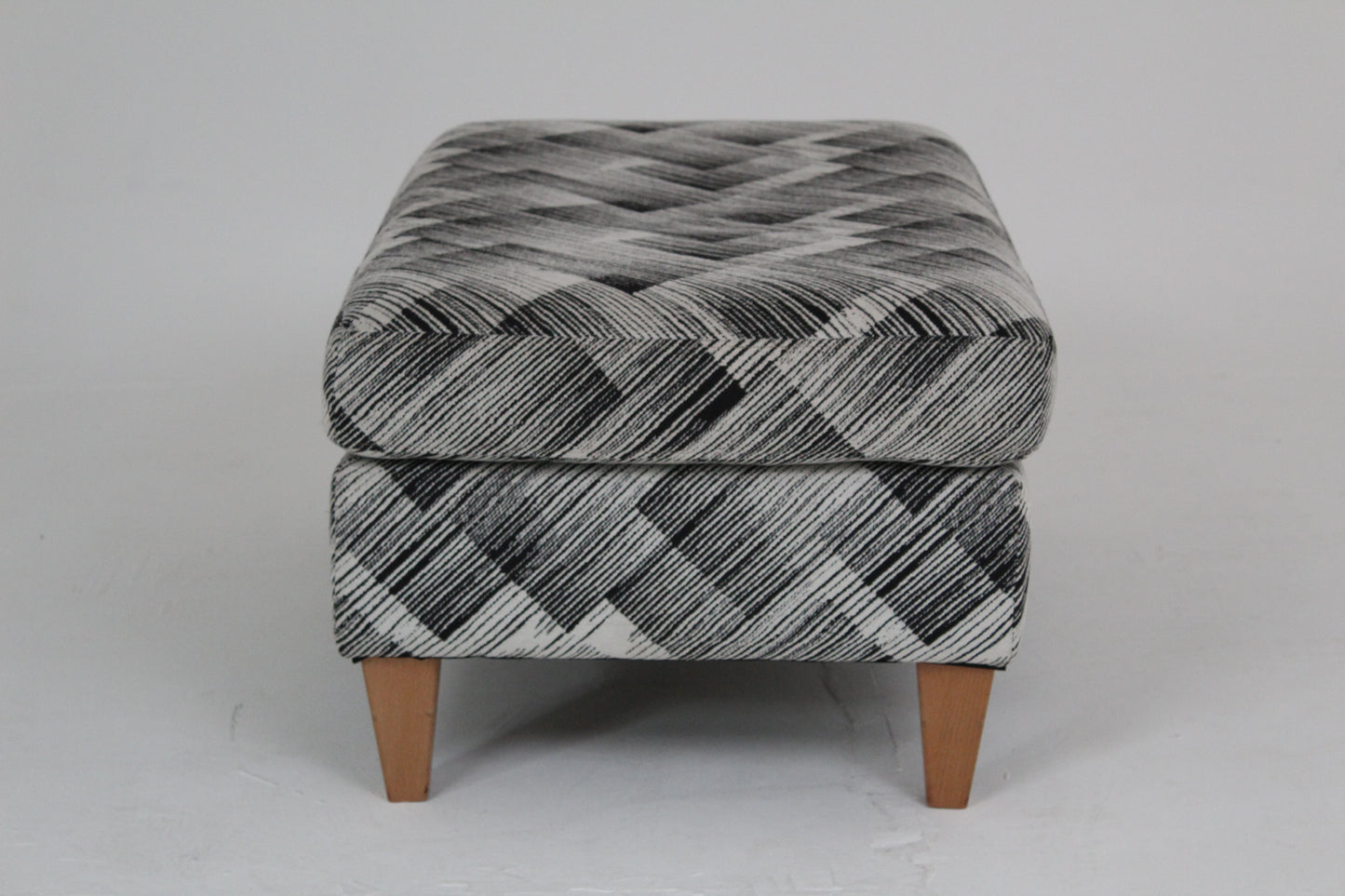 John Lewis Bailey II Footstool in a Bespoke Fabric Pattern