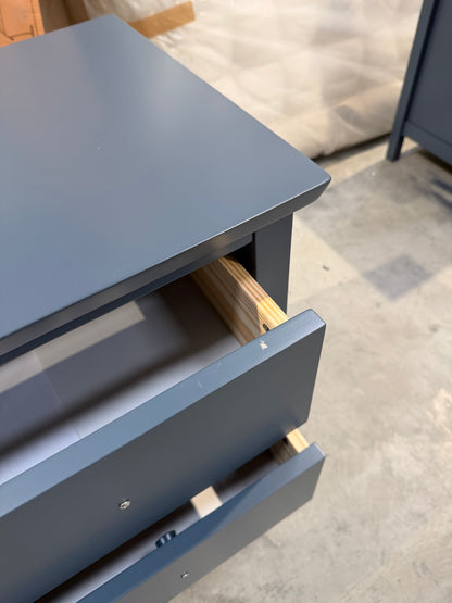 John Lewis Wilton 3 Drawer Chest, Denim Bluec