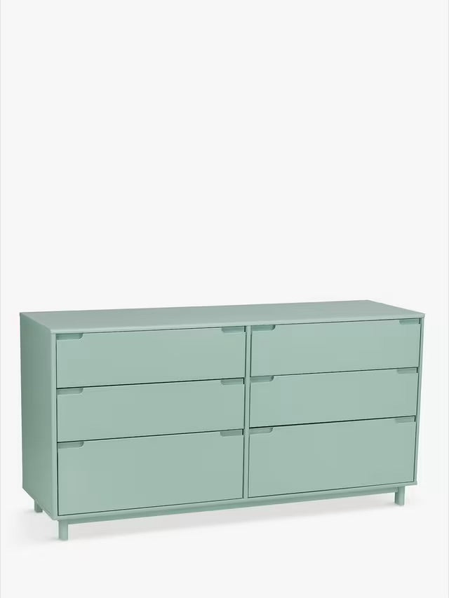 John Lewis chest of drawers Format 3+3 Chest Green