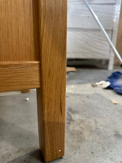 John Lewis Essence 1 Door Bedside Table, Oak
