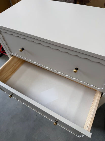 John Lewis Wave 4 Drawer Chest Greige Storage