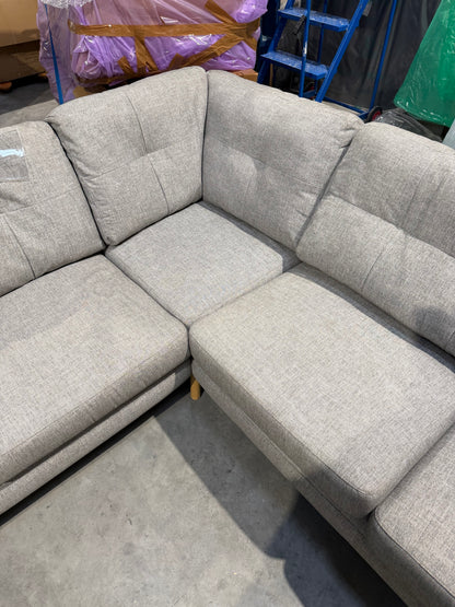 John Lewis Corner Sofa Barbican 5+ Seater Connie Grey