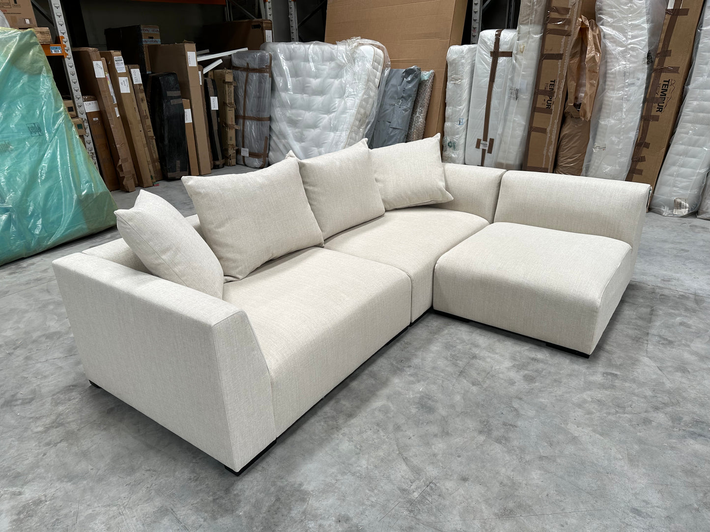 John Lewis Tokyo Medium RHF Corner Group Aquaclean Connie Natural