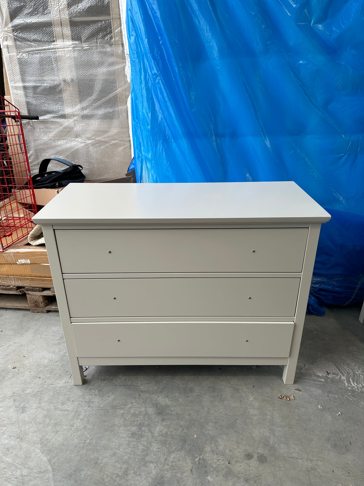 John Lewis Wilton 3 Drawer Chest Linen
