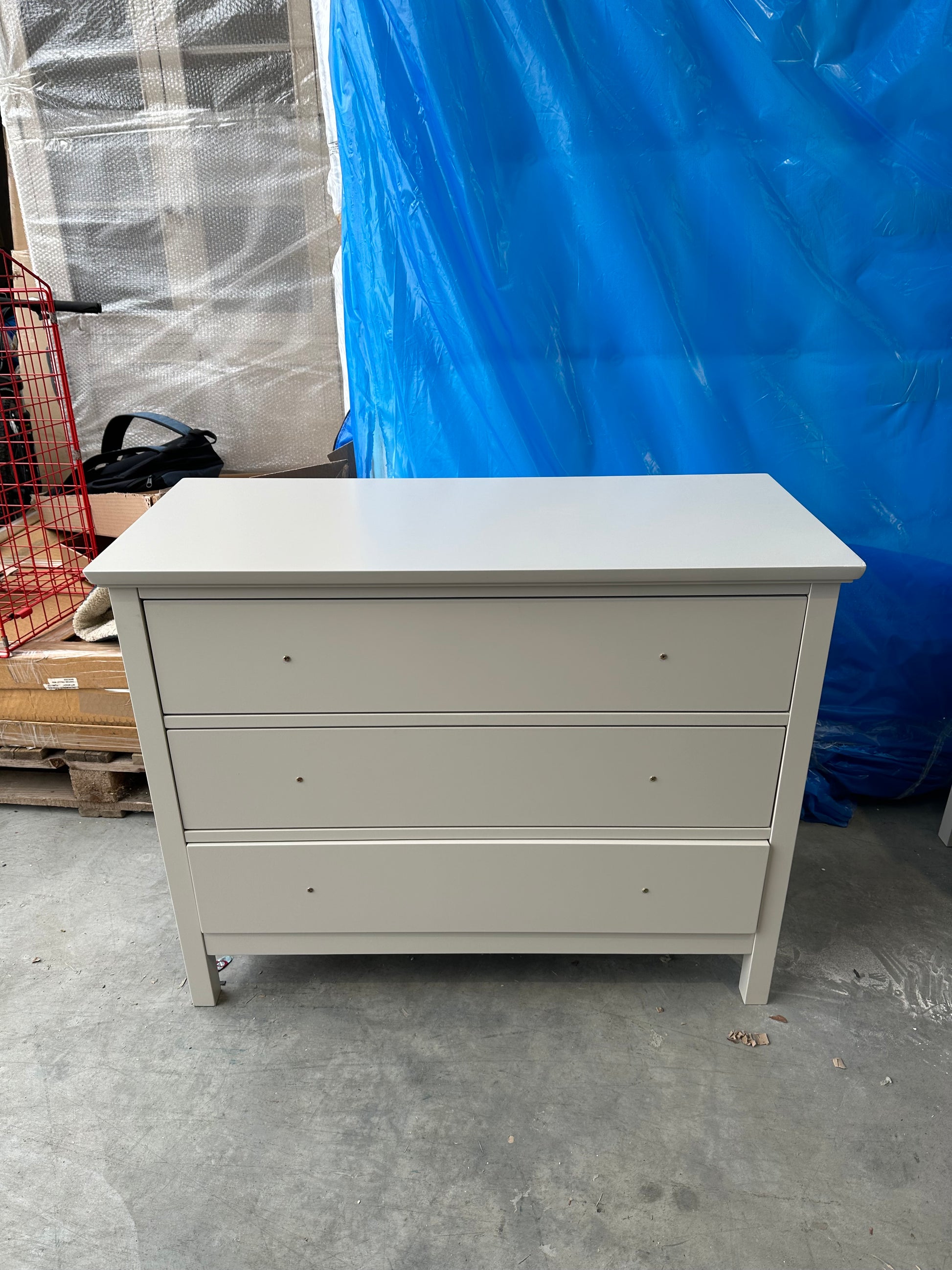 John Lewis Wilton 3 Drawer Chest Linen