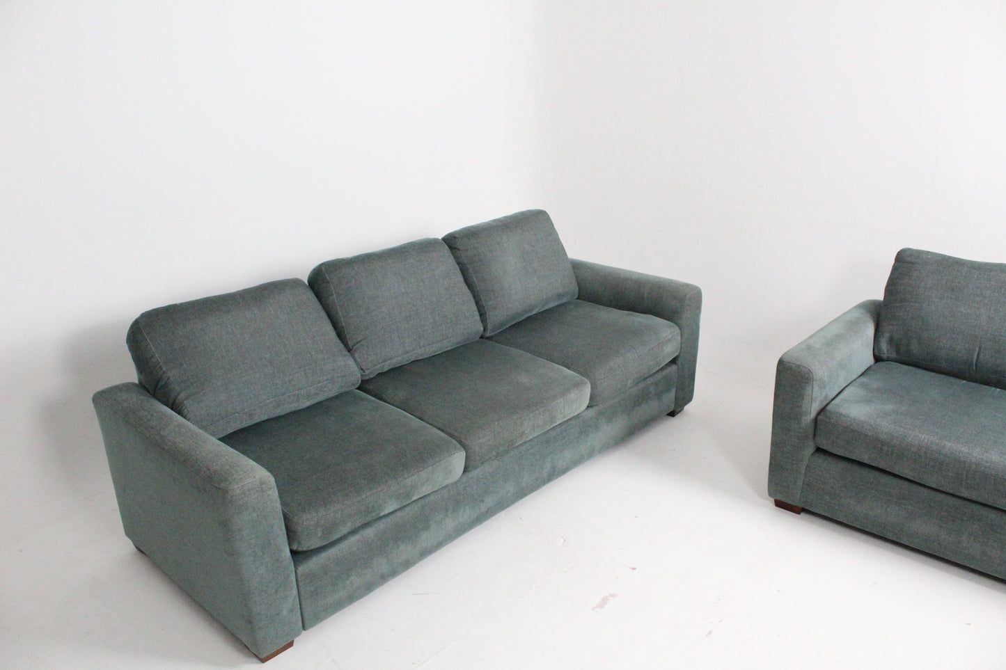 John Lewis Oliver Modular Grand 4 Seater in Alpine Green Chenille