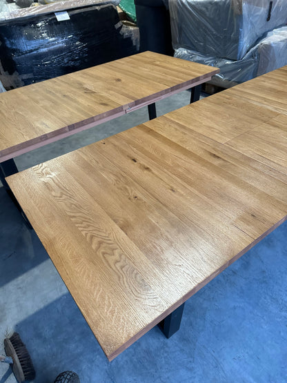 John Lewis Calia 8-10 Seater Extending Dining Table, Solid Oak