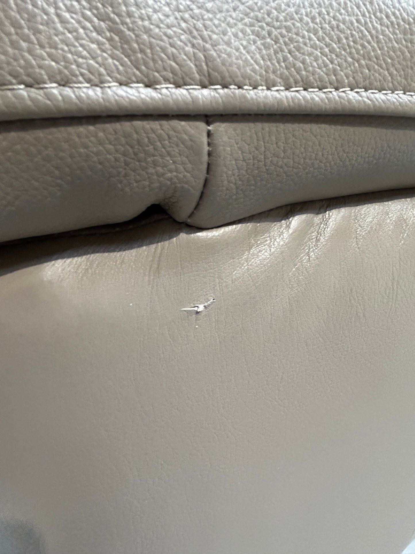 John Lewis Camden Leather Armchair, Dark Leg, Natural Putty