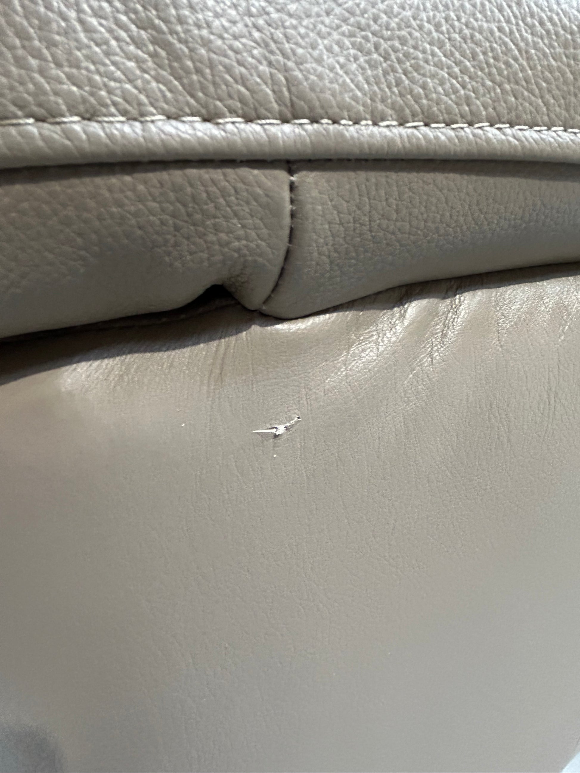 John Lewis Camden Leather Armchair, Dark Leg, Natural Putty