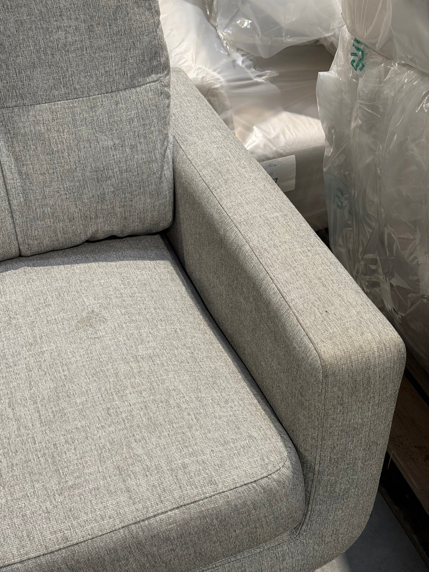 John Lewis Corner Sofa Barbican 5+ Seater Connie Grey