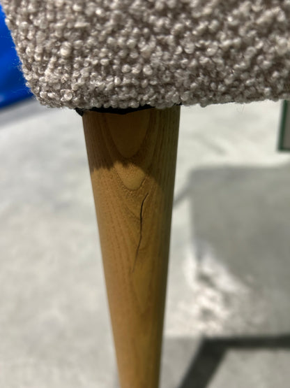 John Lewis Moritz II Dining Chair, Oak Leg, Natural Oat