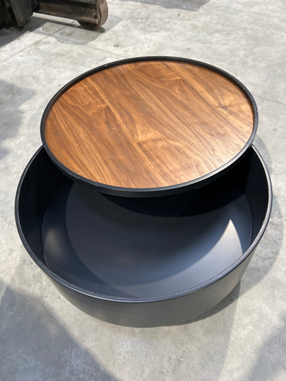 DRUM COFFEE TBL BLACK