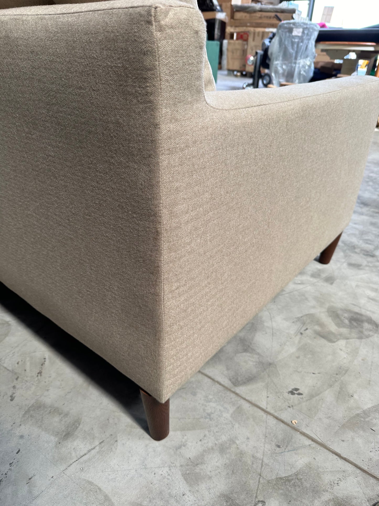 John Lewis Draper II Medium 2 Seater Sofa Brushed Tweed Natural