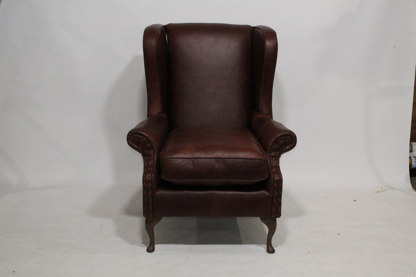 John Lewis Saddle Leather Armchair, Dark Leg, Darwin Dark Brown