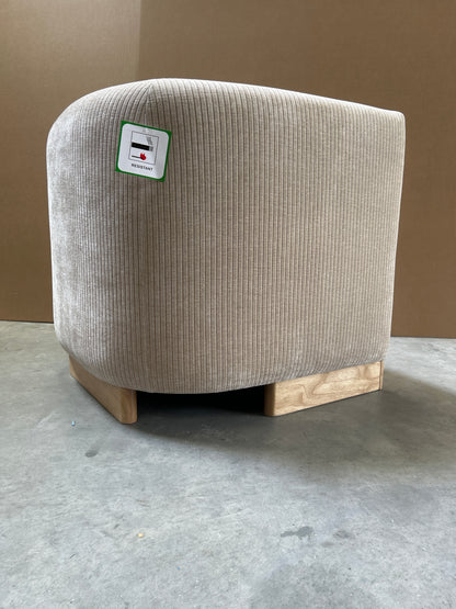 John Lewis Vila Tub Corduroy Armchair, Natural