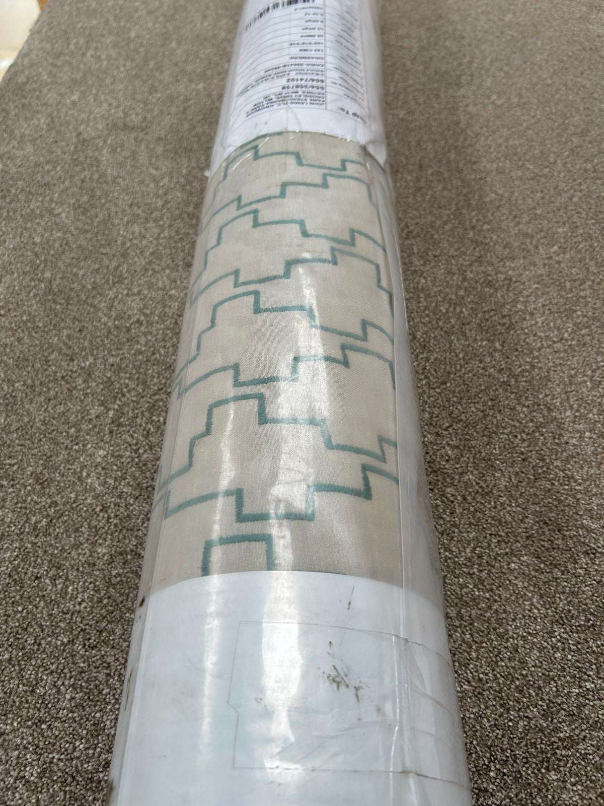 John Lewis Embroidered Steps Fabric Grasmere 23m RRP £35m