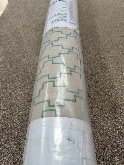 John Lewis Embroidered Steps Fabric Grasmere 23m RRP £35m