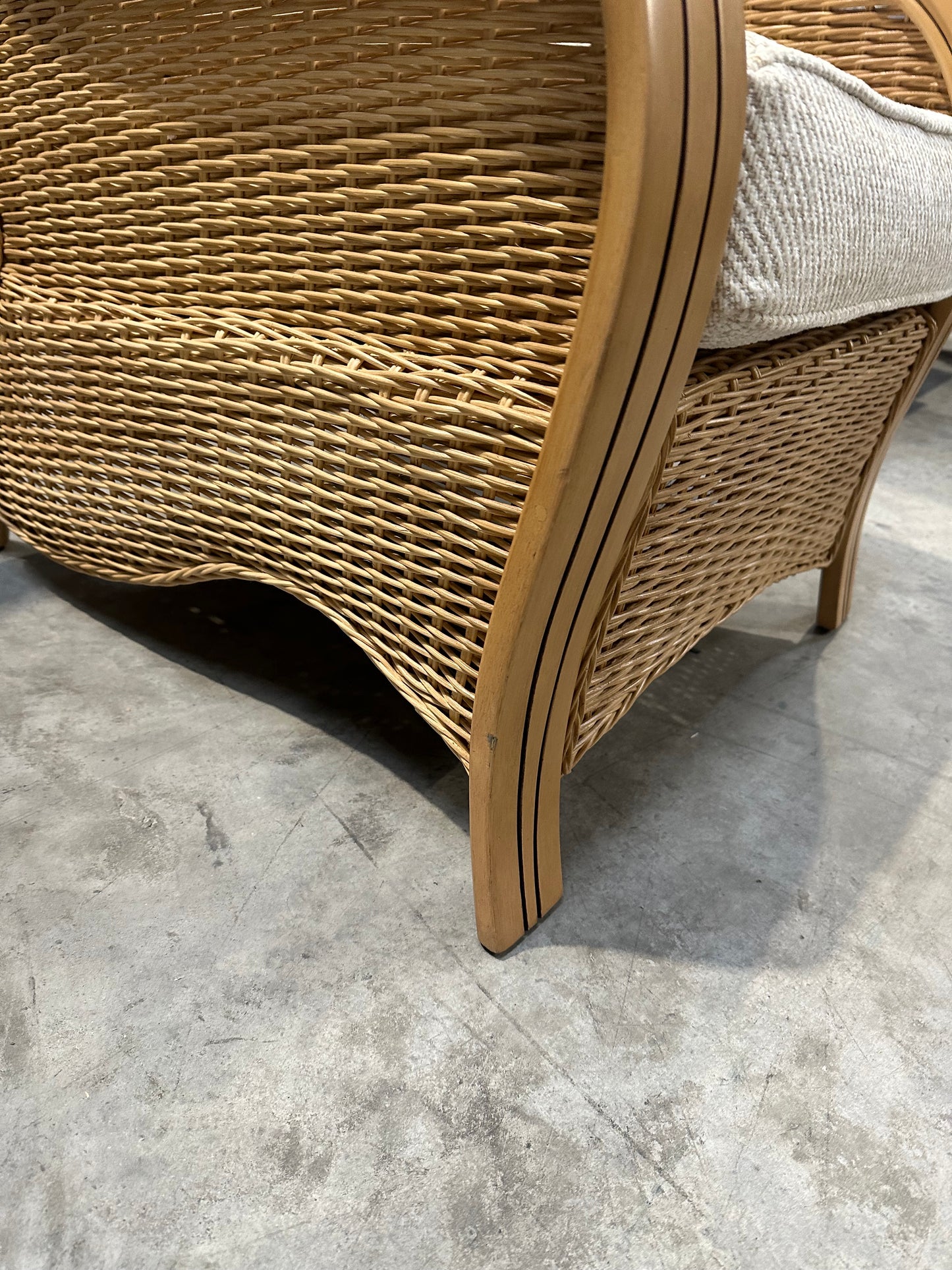 Desser Turin Rattan Lounge Chair, Natural