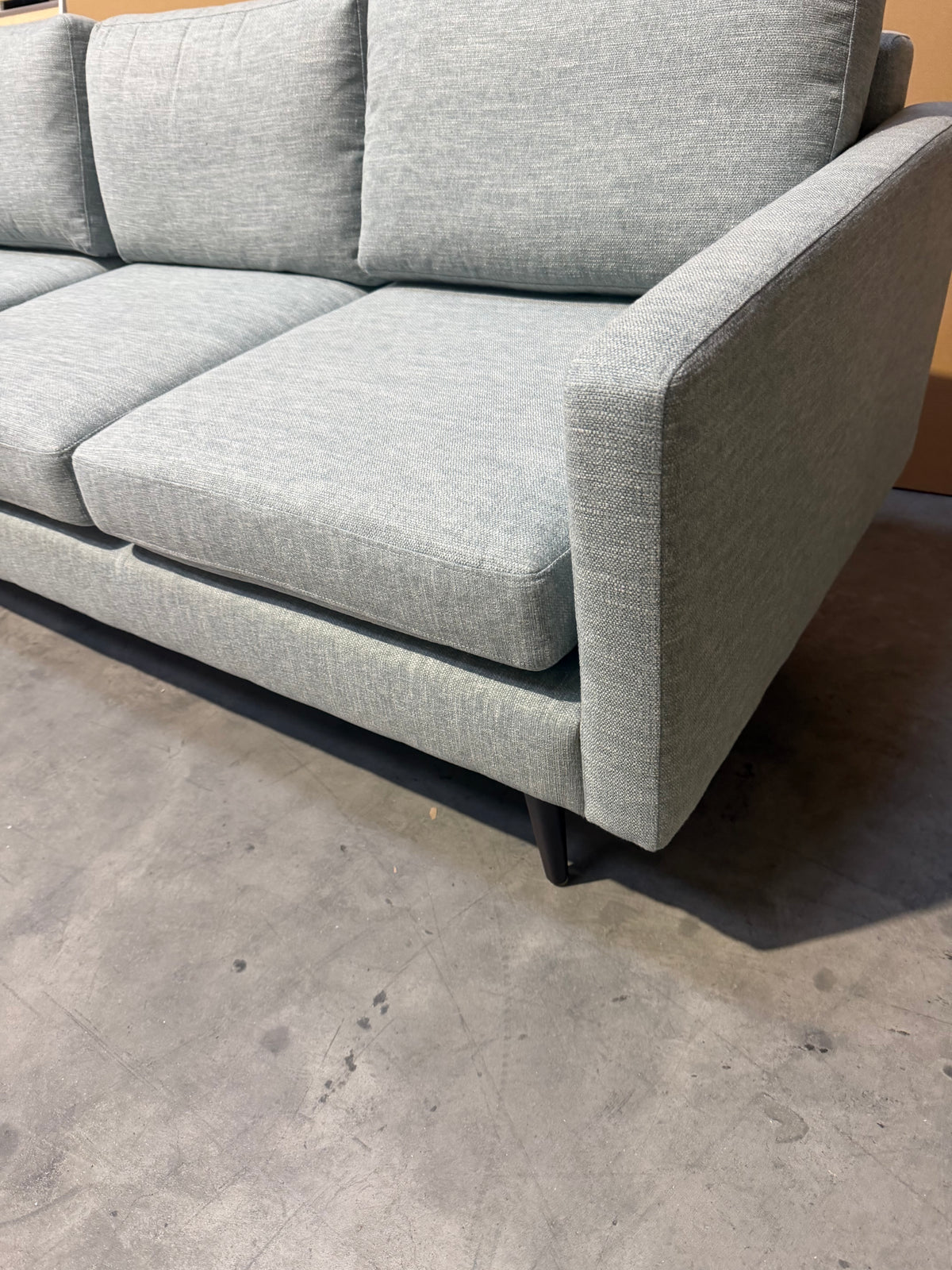 Swyft Linen 3 Seater Sofa Model 01  Seaglass