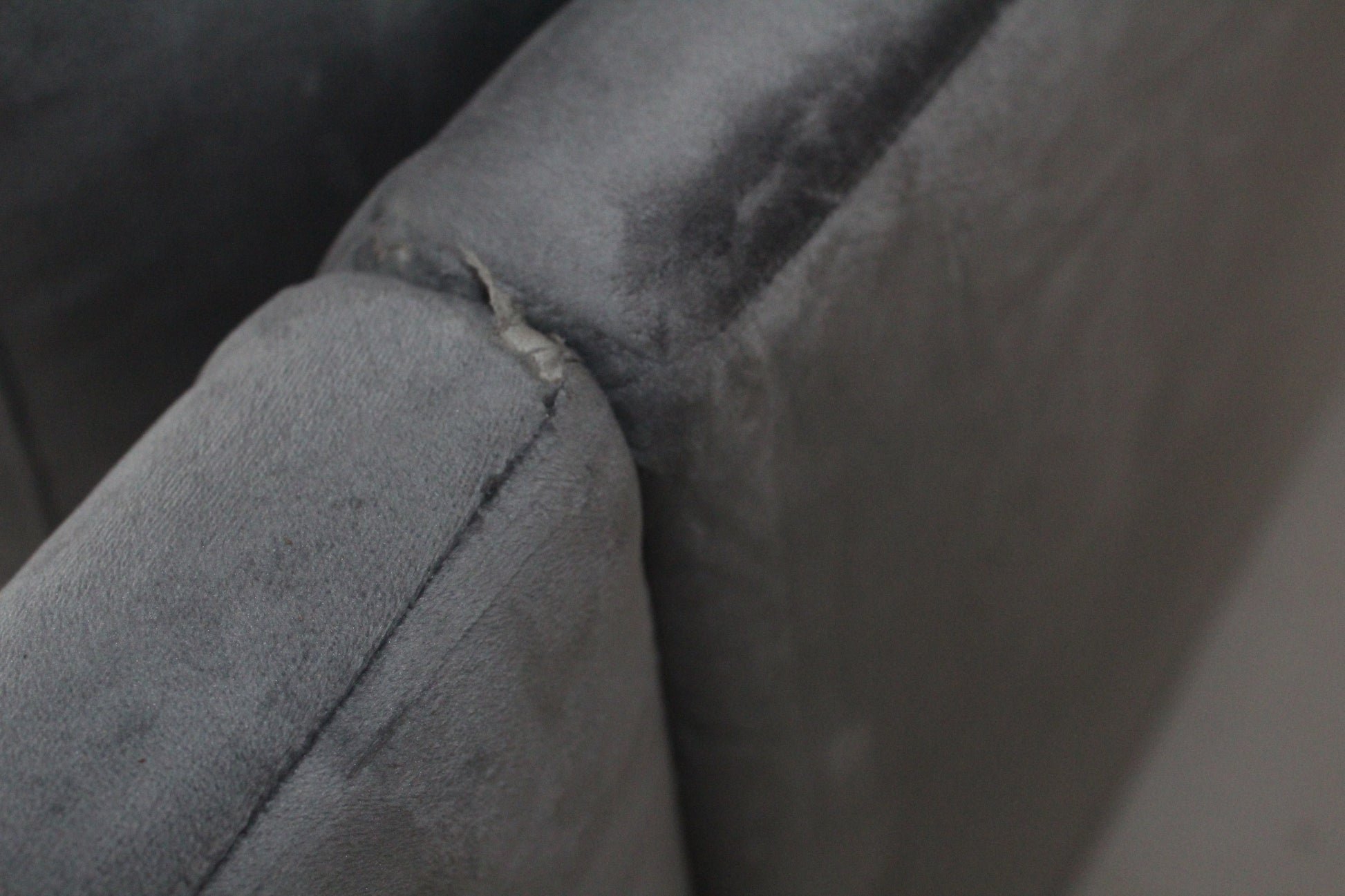 John Lewis Bailey II 4 Seater LHF Chaise End Sofa In velvet steel