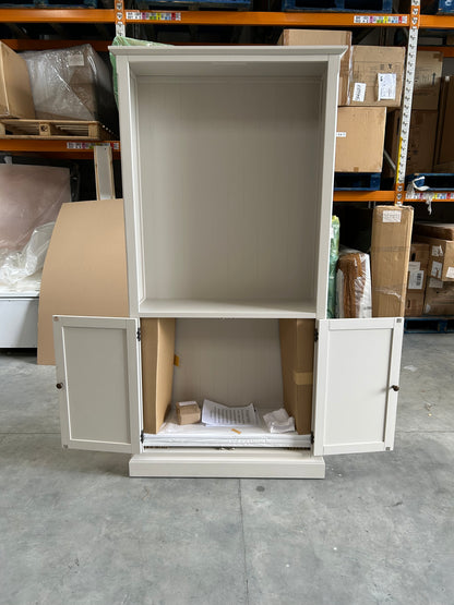 John Lewis Foxmoor Display Cabinet, FSC-Certified, Oak & Cream