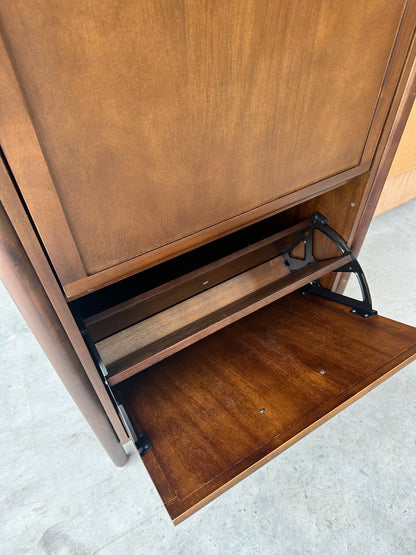 John Lewis Mid Century Shoe Cabinet, 2 Tier, Natural Honey