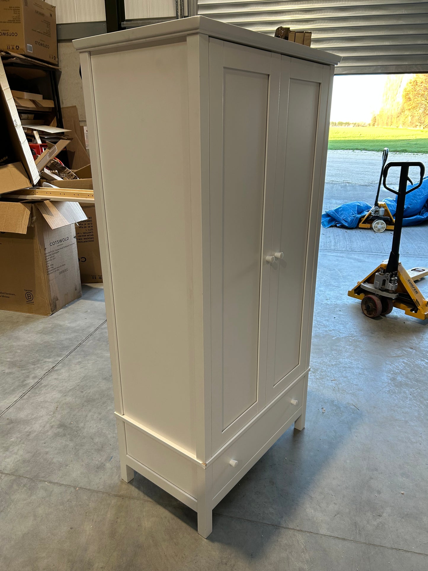 John Lewis Wilton Double Wardrobe, White