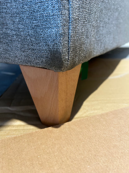 John Lewis Charlotte II Grand 4 Seater Sofa Aquaclean Connie Mist Grey