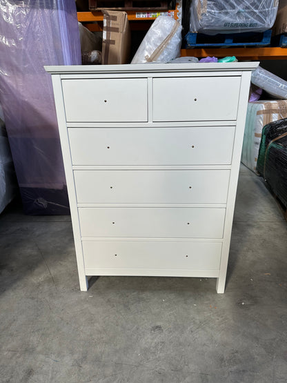 John Lewis ANYDAY Wilton 6 Drawer Chest White Storage